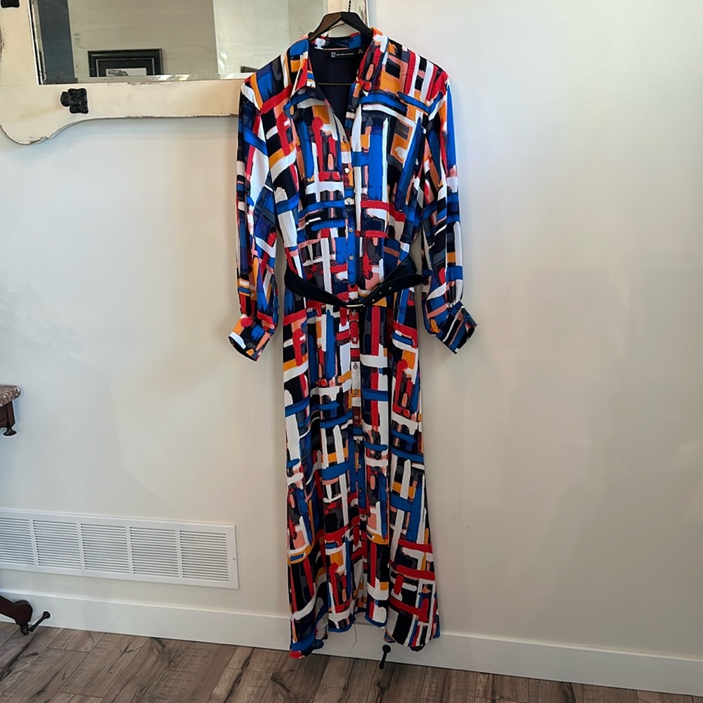 NY & Co Multi Colored Maxi Dress